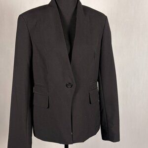 Worthington | One Button Blazer | 10 | Black